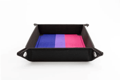 Fold Up Dice Velvet Tray - Pride Bisexual